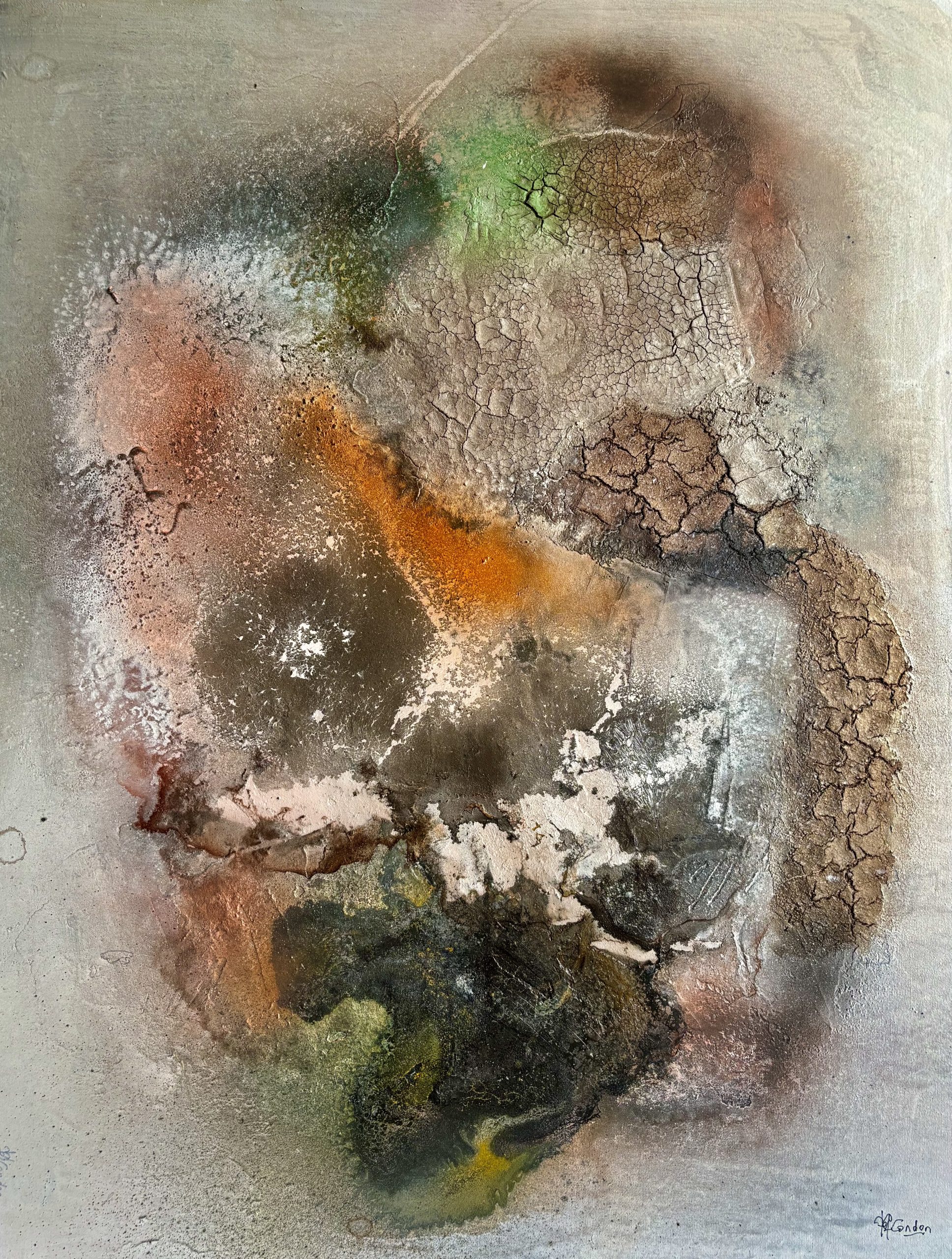 Sur toile.80 x 100 cm Techniques mixtes.